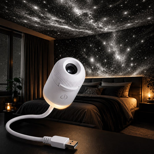 Мини USB звезден проектор – впечатляващо звездно небе във всяка стая